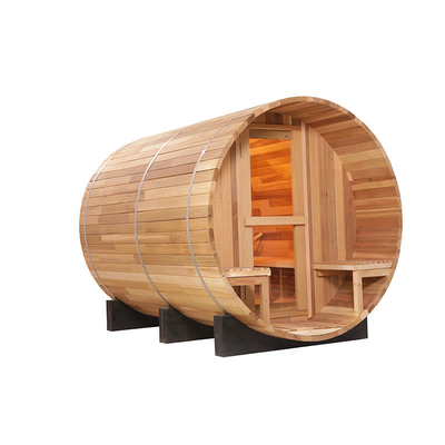 Sauna a botte di legno di cedro rosso canadese