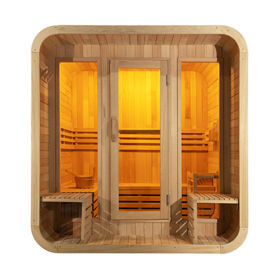 Sauna secca esterna Bluetooth in legno di cedro