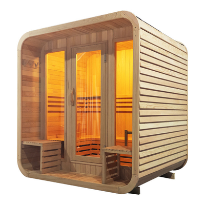 Sauna secca esterna Bluetooth in legno di cedro