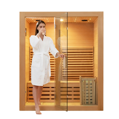 Sauna all'aperto e bagno turco della cicuta di saune canadesi dell'ozono per il centro della STAZIONE TERMALE