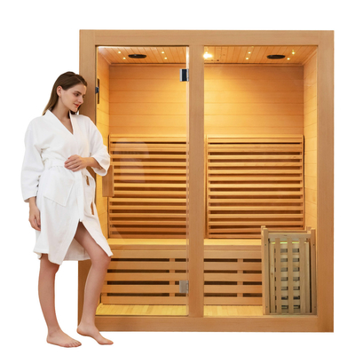 Sauna all'aperto e bagno turco della cicuta di saune canadesi dell'ozono per il centro della STAZIONE TERMALE