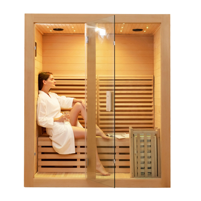 Sauna all'aperto e bagno turco della cicuta di saune canadesi dell'ozono per il centro della STAZIONE TERMALE