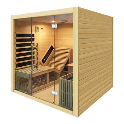 Persona di legno canadese di sauna 4 di infrarosso di Physiotherm del carbonio
