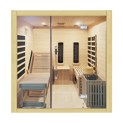 persona infrarossa asciutta di legno della stanza 4 di sauna del vapore 6000w