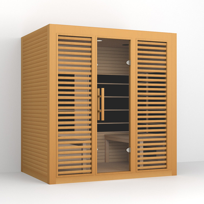 perdita di peso infrarossa lontana di sauna della persona di legno 4 della cicuta 2700W