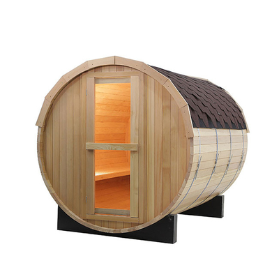 Sauna asciutta bagnata del barilotto del whiskey della cicuta di 2 persone con il bagno turco della finestra
