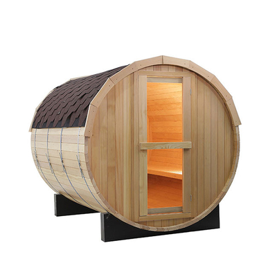 Sauna asciutta bagnata del barilotto del whiskey della cicuta di 2 persone con il bagno turco della finestra