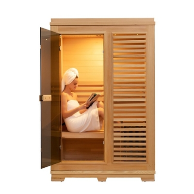 Sauna rossa del vapore di Cedar Solid Wood Dry Heat della persona di SASO 2 per la casa