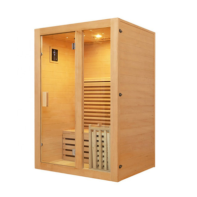 Smartmak 1 stanza di sauna della casa del vapore di legno della persona con la porta di vetro temperata 8mm
