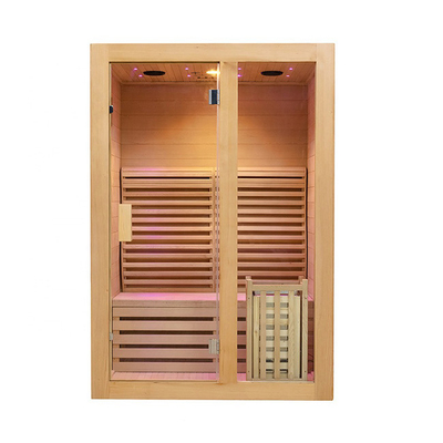 Smartmak 1 stanza di sauna della casa del vapore di legno della persona con la porta di vetro temperata 8mm