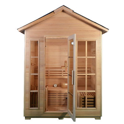 Legno asciutto di sauna di Cedar Modern Sauna Outdoor Wet della sequoia di 6 persone
