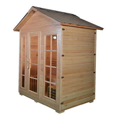 Stanza asciutta all'aperto di sauna del vapore tradizionale di legno del ODM per la persona 6