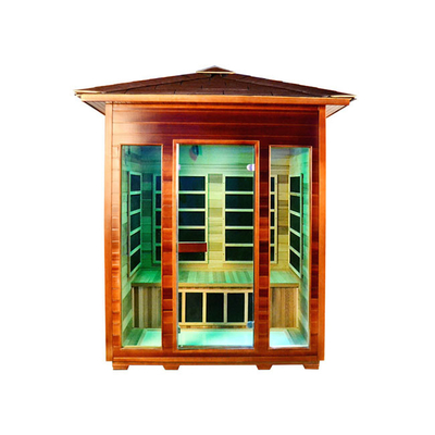 Persona elettrica all'aperto infrarossa lontana di legno solido 4 della stanza di sauna di sauna prefabbricata