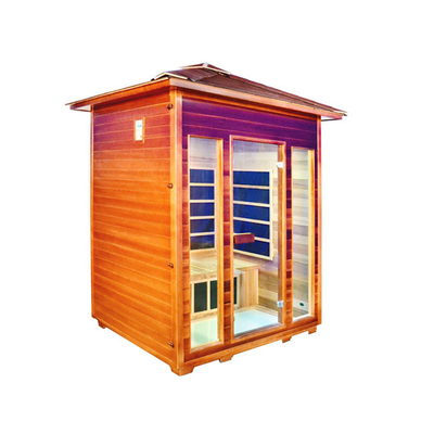 Sauna infrarossa lontana dell'OEM fuori di sauna all'aperto della persona del cedro rosso 4