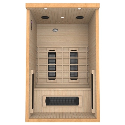 Stanza elettrica rossa di sauna di Cedar Wooden Pure Infrared Home per forma fisica del corpo