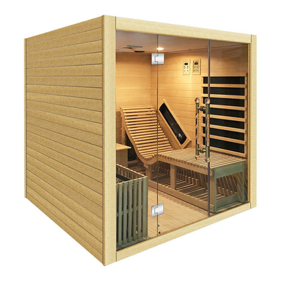 Lo spettro completo ISO9000 ha combinato la stanza infrarossa di sauna del vapore per la persona della famiglia 3