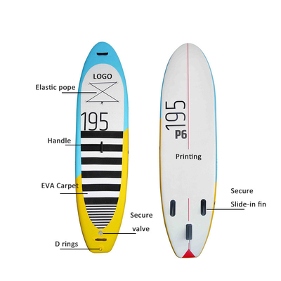15cm tutto il del supporto sup gonfiabile rotondo del bordo di pagaia su per svago adulto