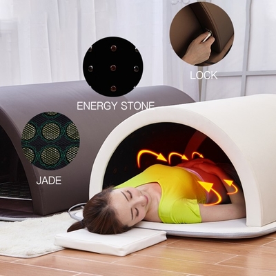 sauna infrarossa della cupola esile portatile 1200W per il salone di bellezza del letto di fumigazione